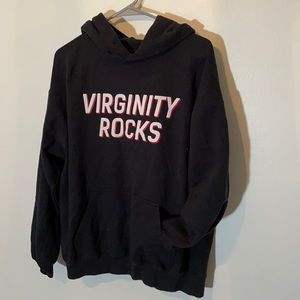 Black Virginity Rocks hoodie